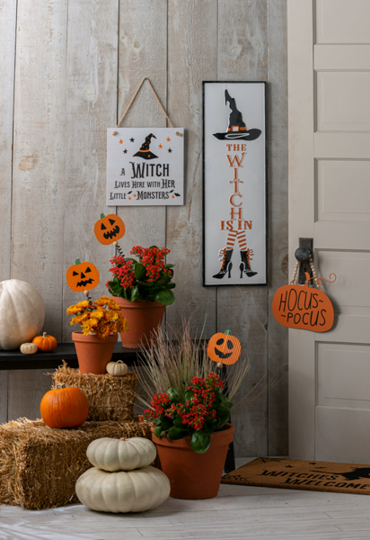 The Witch is In - Vertical Wall Sign