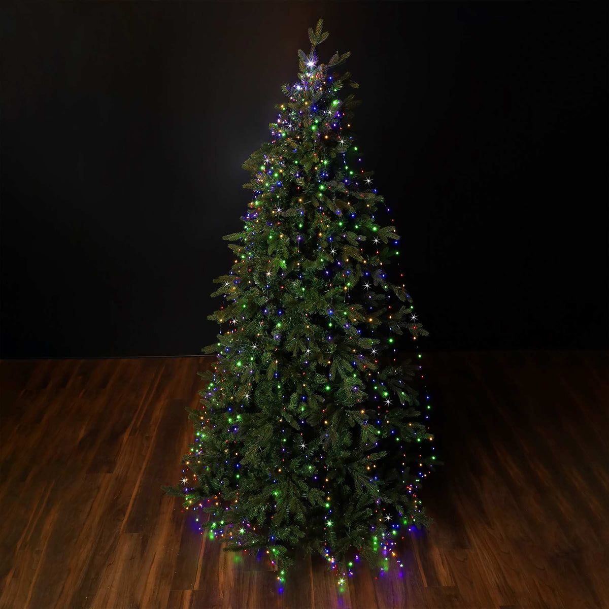 8' Cascade Tree Lights Multicolor LED