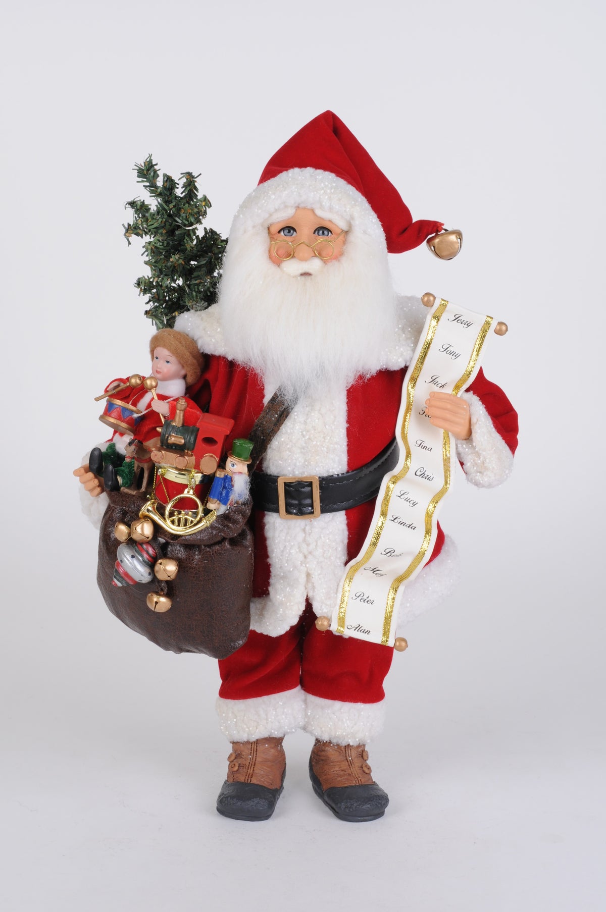 Lighted Vintage Toy Bag Santa - Karen Didion