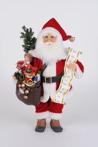 Lighted Vintage Toy Bag Santa - Karen Didion