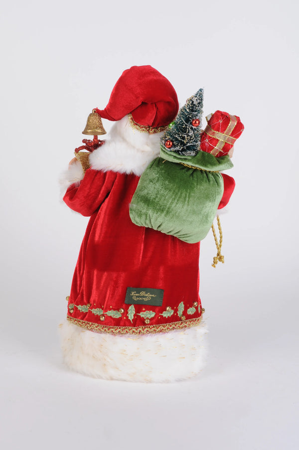 Lighted Traditional Tartan Santa - Karen Didion