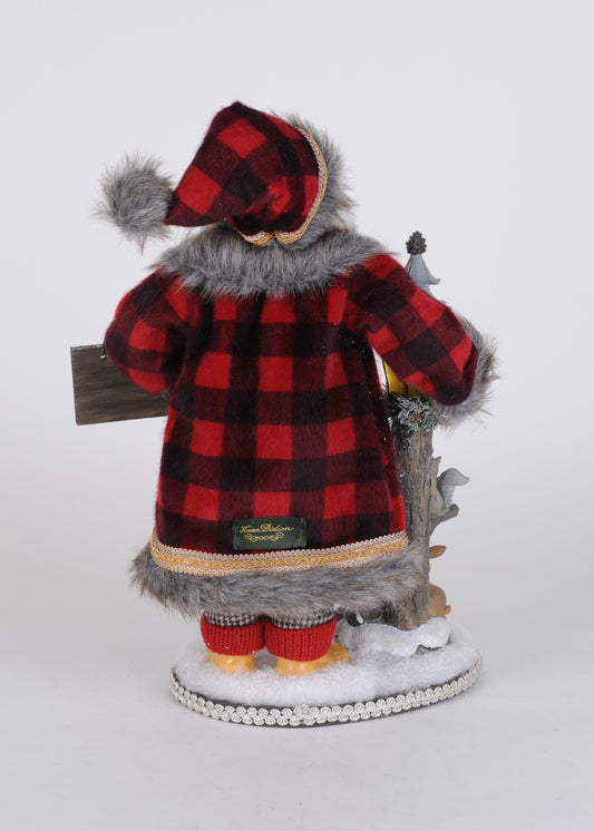 Lighted Forest Friends Santa - Karen Didion