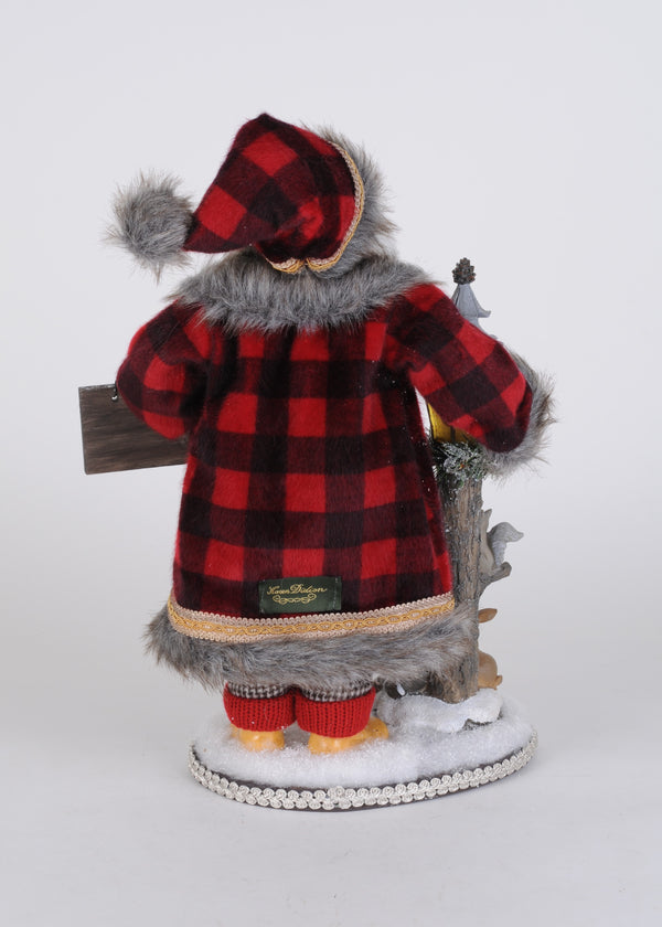 Lighted Forest Friends Santa - Karen Didion