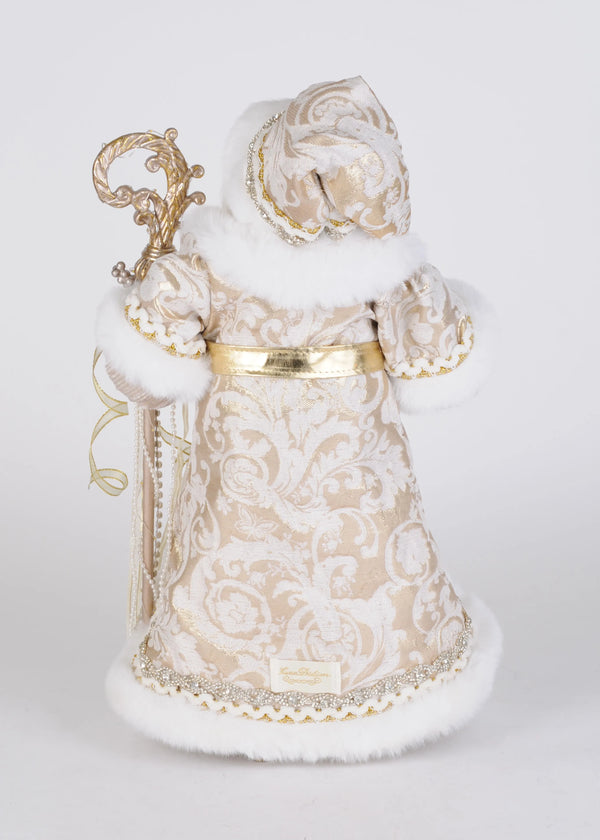 Lighted Gold Royale Santa - Karen Didion