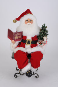 Lighted Story Time Sitting Santa - Karen Didion