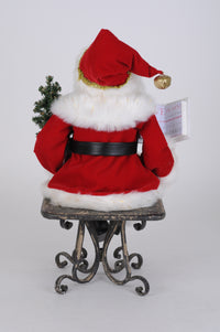 Lighted Story Time Sitting Santa - Karen Didion