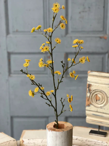 38" Yellow| Whirlwind Buds Spray