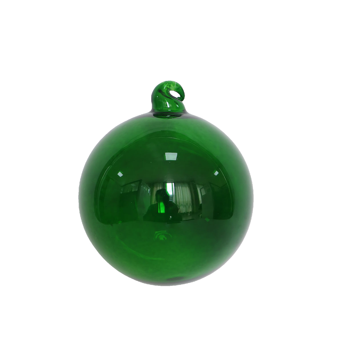 Emerald Crystalline Glass Ball