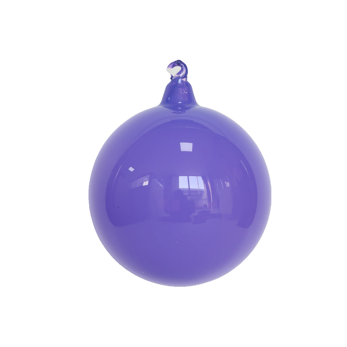 4" Purple Bubblegum Glass Ball Ornament