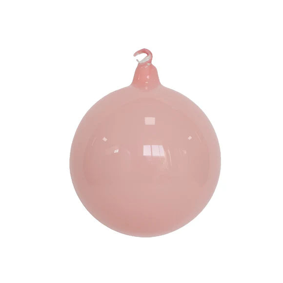 5" Blush Milky Glass Ball