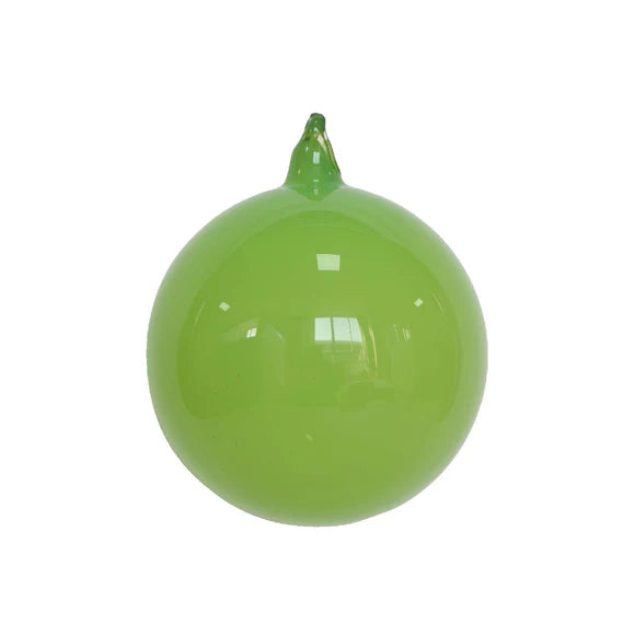 5" Lime Green Milky Glass Ball