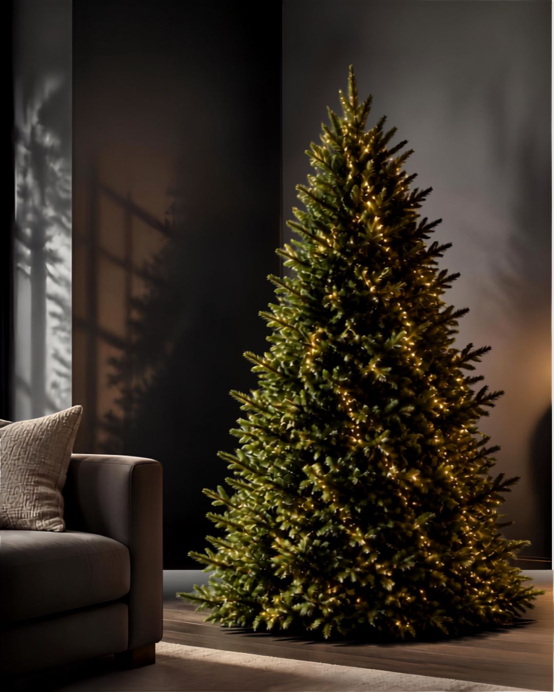 8' Cascade Tree Lights Warm White LED
