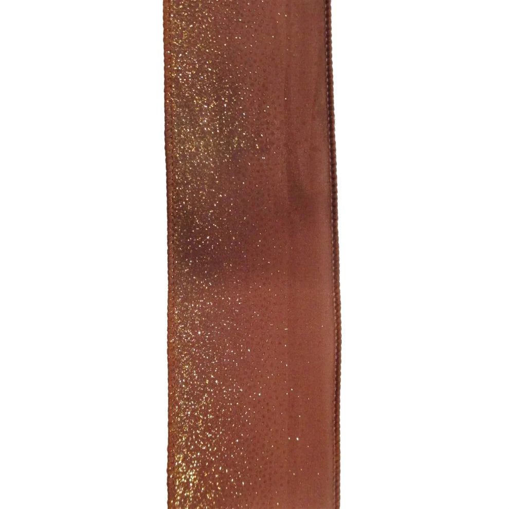 2.5"X10Yd Rust/Gold Wildly Ombre Ribbon