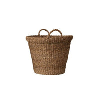 Small Brown Sea Grass Stackable Basket