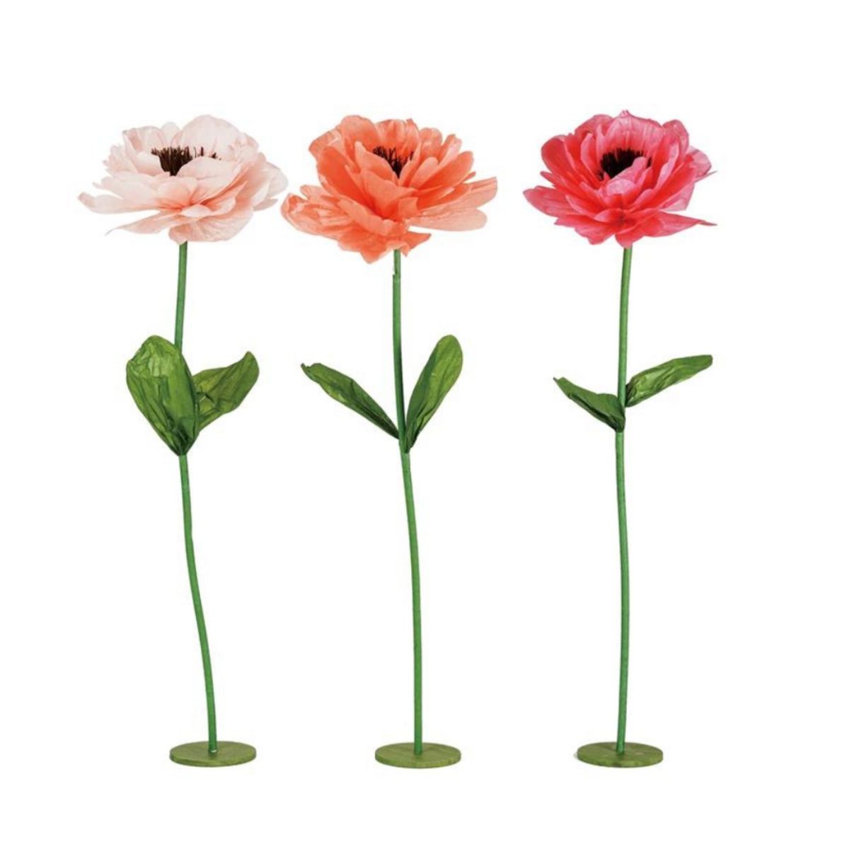 53" Flower Paper with Stand Assorted