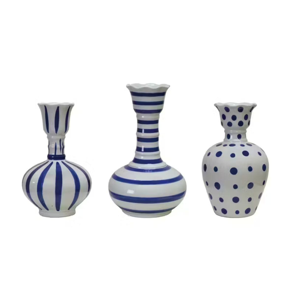 Dots/ Stripes Vase Assorted