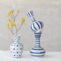 Dots/ Stripes Vase Assorted