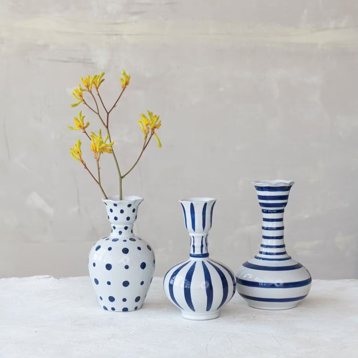 Dots/ Stripes Vase Assorted