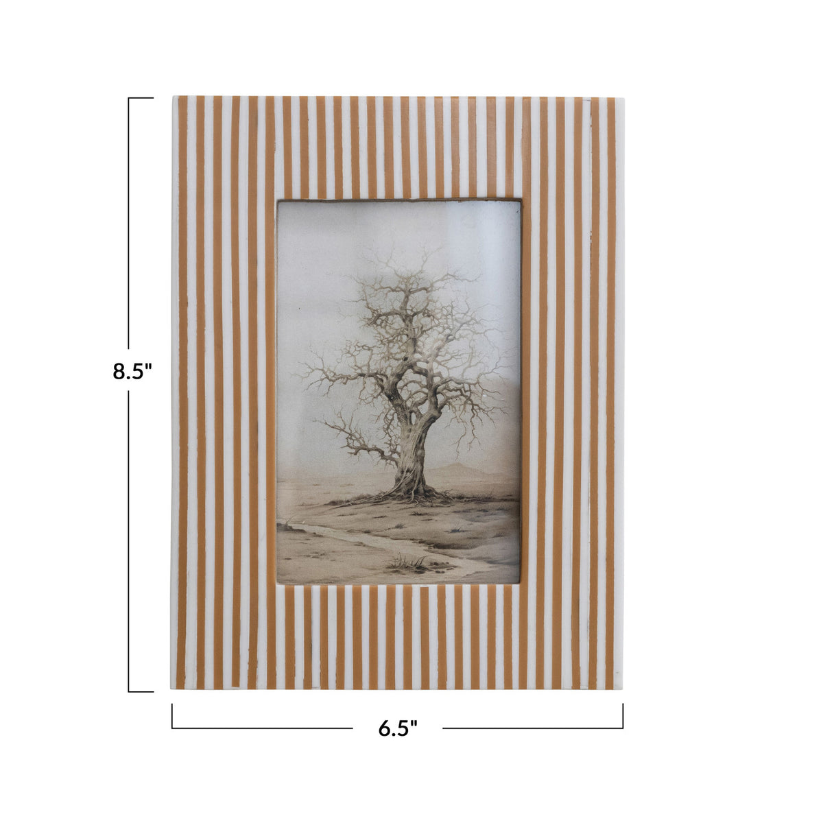 4x6 White/Caramel Picture Frame