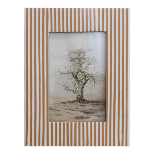 4x6 White/Caramel Picture Frame