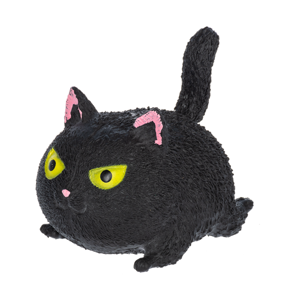 Frightening Halloween Black Cat Squish Toy