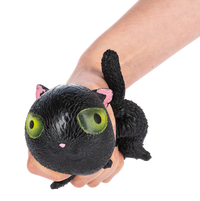 Frightening Halloween Black Cat Squish Toy