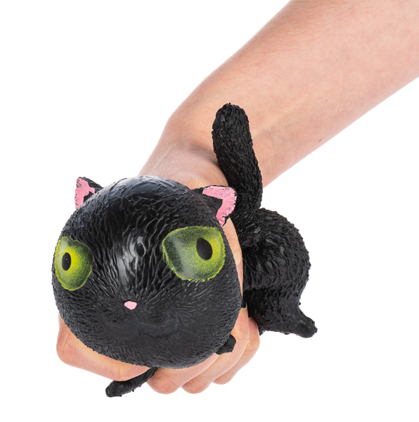 Frightening Halloween Black Cat Squish Toy