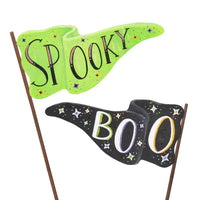 Spooky/ Boo Halloween Flag Stake Sign