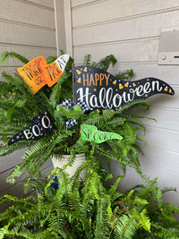 Spooky/ Boo Halloween Flag Stake Sign