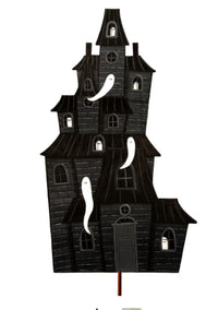 Haunted House Yard Stake