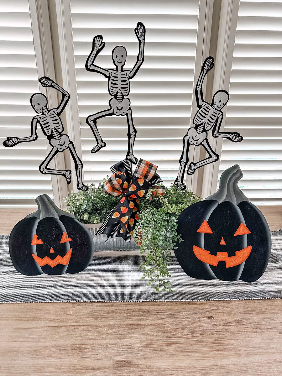 Dancing Skeletons Halloween Stake Sign Assorted