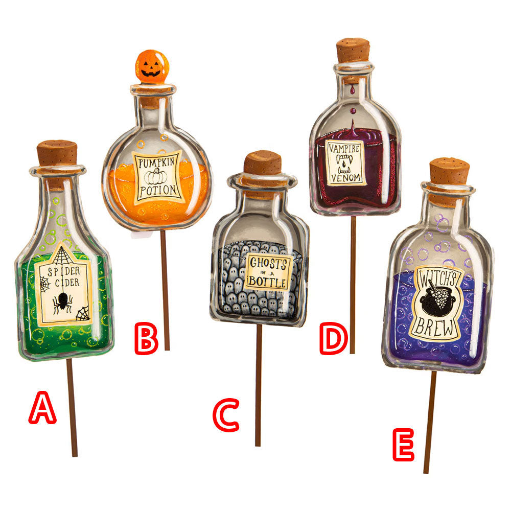 Potion Bottle Halloween Stake Assorted