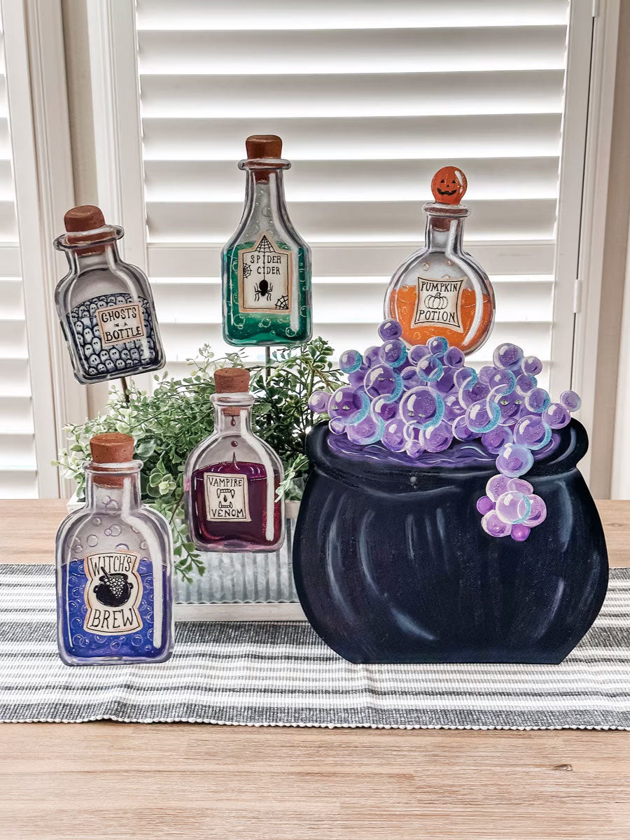 Tillie Cauldron Halloween Stake