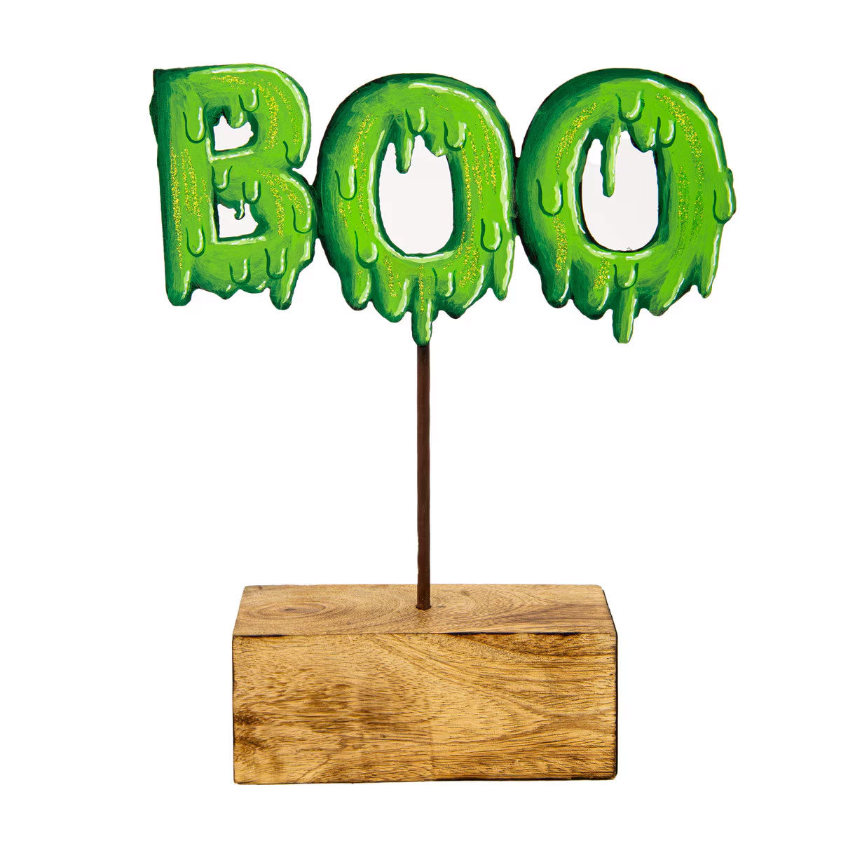 Modern Display Halloween Wood Block Sign