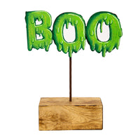 "Boo" Halloween Wood Block Sign