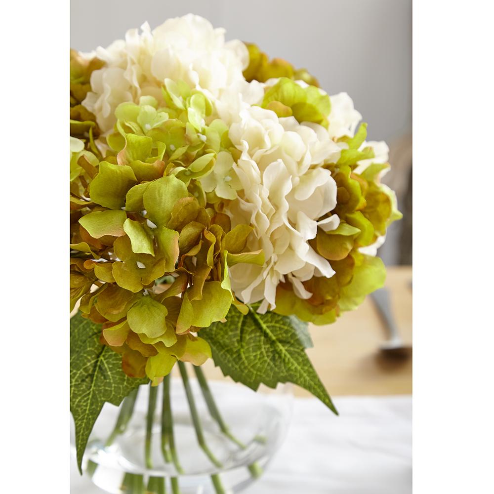 9.5" Olive Green Hydrangea Bouquet