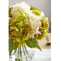 9.5" Olive Green Hydrangea Bouquet
