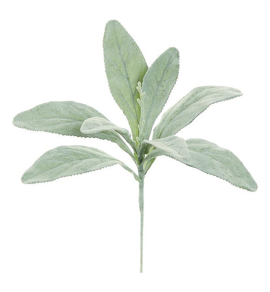 16" Grey/Green Lamb's Ear Pick