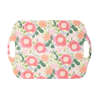Floral Reusable Bamboo Tray