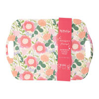 Floral Reusable Bamboo Tray