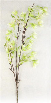 39" Banyan Flower White Green Spray