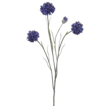 24" Blue Cornflower Spray