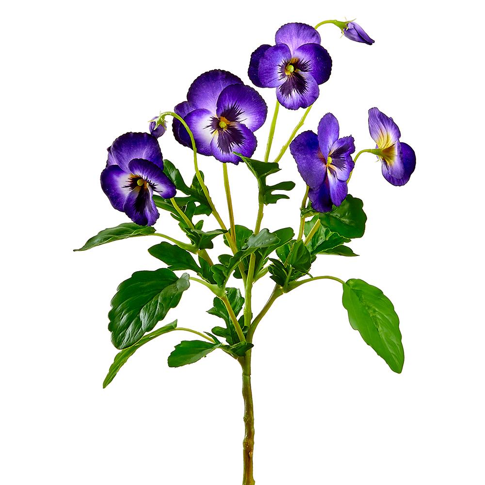15" Purple Pansy Spray