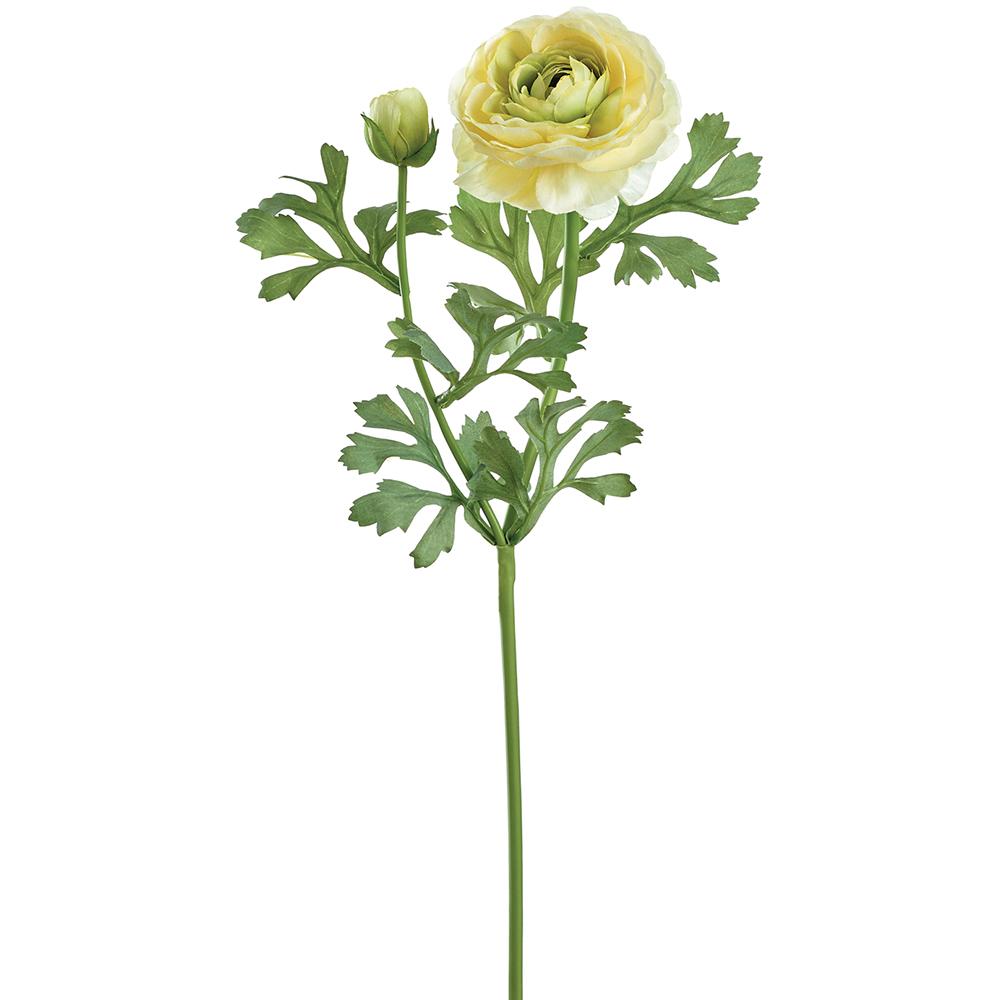 23" Yellow Ranunculus Spray