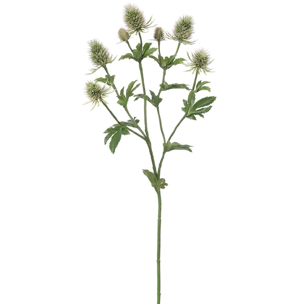 28" Green Thistle Spray