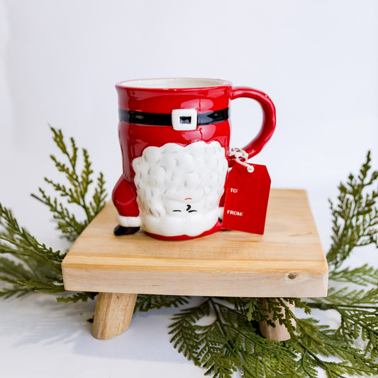 Hand Stand Santa Mug (CLR)