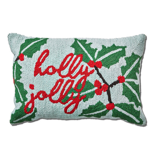 Holly Berry Lumbar Pillow (CLR)