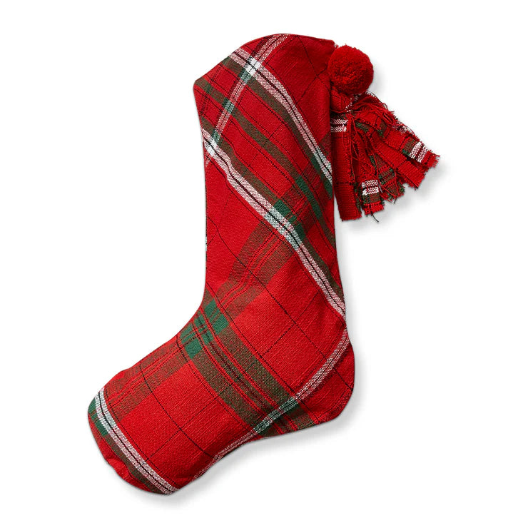 Sleigh Ride Plaid Stocking