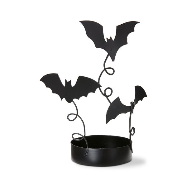 Flying Bat Pillar Candleholder