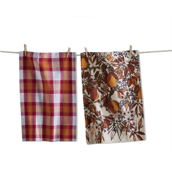 Pear Dishtowel Set of 2